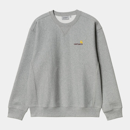 rundhalsausschnitt Carhartt WIP American Script Sweatshirt (Grau)