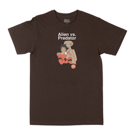skate Mental Alien t-shirt vs. Predator Tee (Braun)