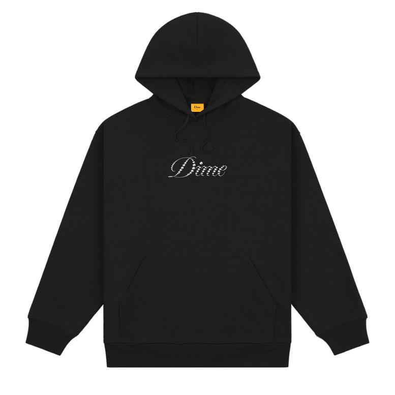  Dime Icy cursive hoodie black