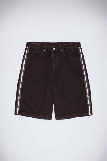 Fucking Awesome Striped Jean Short (Black)