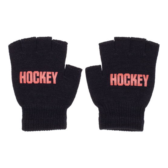 Hockey Fingerless Gloves black