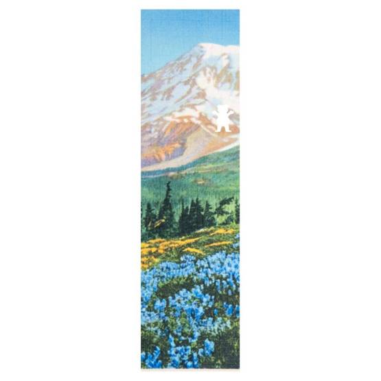 grizzly Griff ANTIQUE POSTCARD GRIPTAPE - BLUE FLOWERS