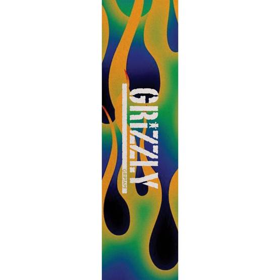 grizzly Griff GREEN FIRE STAMP GRIPTAPE