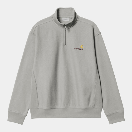 rundhalsausschnitt Carhartt WIP Half Zip American Script Sweatshirt (Marengo)