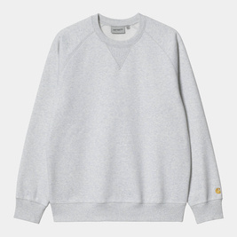 rundhalsausschnitt Carhartt WIP Chase Sweatshirt (Ash Heather/Gold)