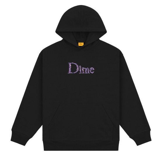  Dime classic skull hoodie black