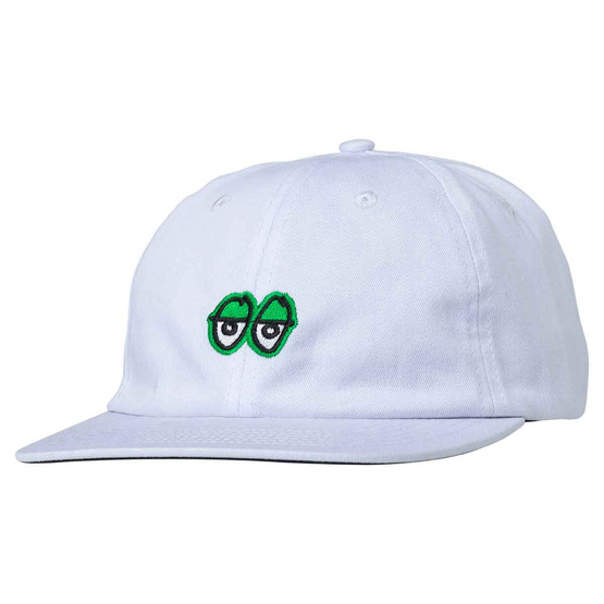 Krooked Eyes Strapback Hat (White)