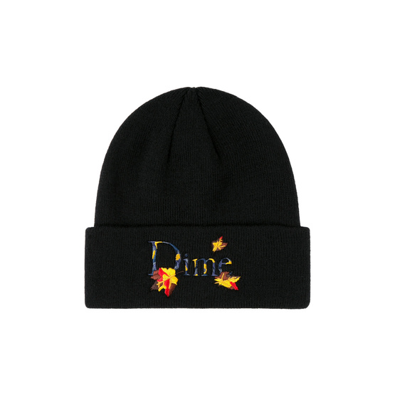 dime Classic Leafy Fold Beanie schwarz