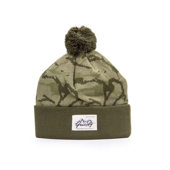 grizzly die rockies pom beanie