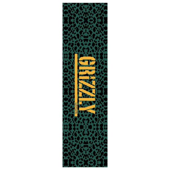 grizzly Griff GREEN CHEETAH STAMP GRIPTAPE