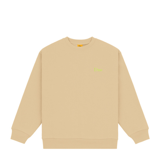 dime Classic Small Logo Crewneck Sweatshirt sand