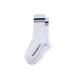 Polar Stripe Socken Weiß / Marine / Grau