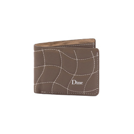 dime Gesteppte Bifold Geldbörse braun