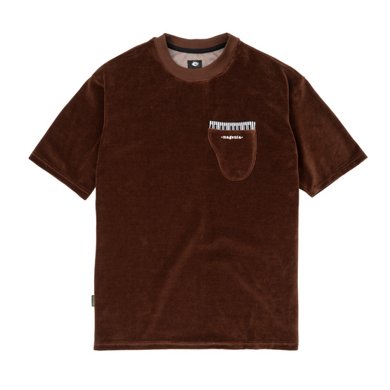 Magenta Piano velvet tee chocolate