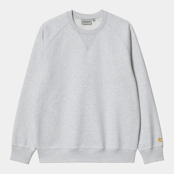 rundhalsausschnitt Carhartt WIP Chase Sweatshirt (Ash Heather/Gold)