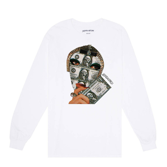 fucking Awesome - Geld Gesicht L/S Tee (Weiß)