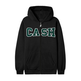 cash Only Campus Kapuzenpulli mit Reißverschluss (Schwarz)