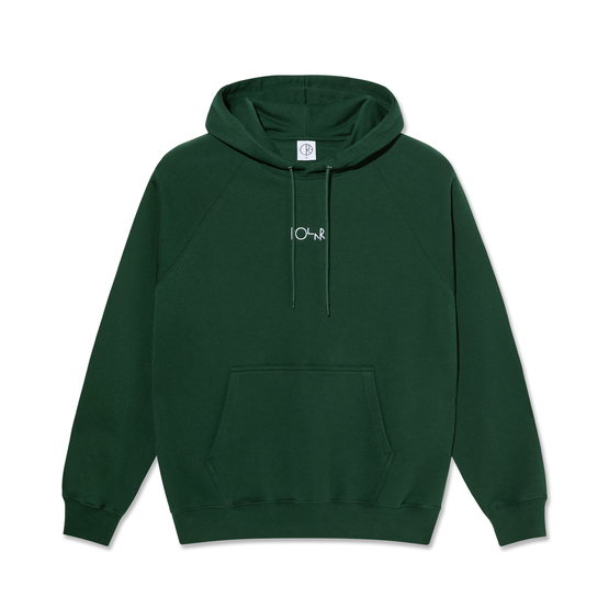 polar default logo hoodie dark green