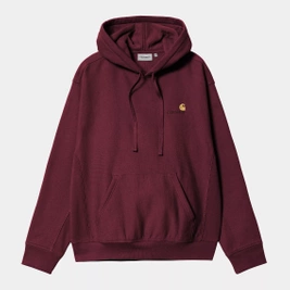 Carhartt WIP Hooded American Script Sweatshirt (Malbec)