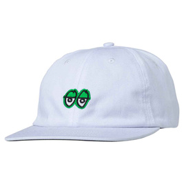 Krooked Eyes Strapback Hat (White)