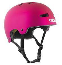 tsg evolution fest flach lila rosa Helm