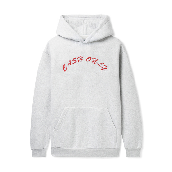 cash Only Filz Logo Pullover Hoodie (Grau)