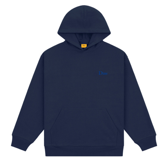 dime Classic Small Logo Hoodie navy