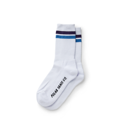 Polar Stripe Socken Weiß / Lila / Blau