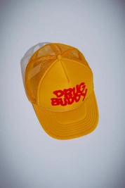 Fucking Awesome Drug Buddy Trucker hat gold