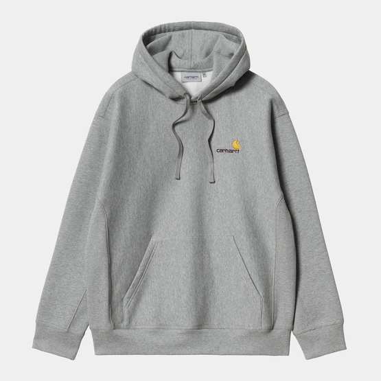 carhartt WIP Sweatshirt mit Kapuze American Script (Grau)