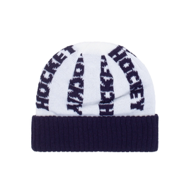 hockeymütze - Bob Beanie (Marineblau/Weiß)