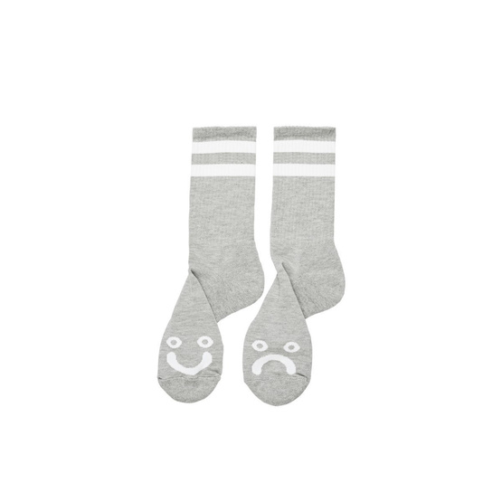 Polar Happy Sad Socken - Heather Grey