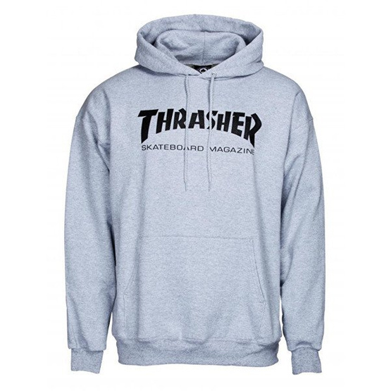 thrasher hood skate mag grau