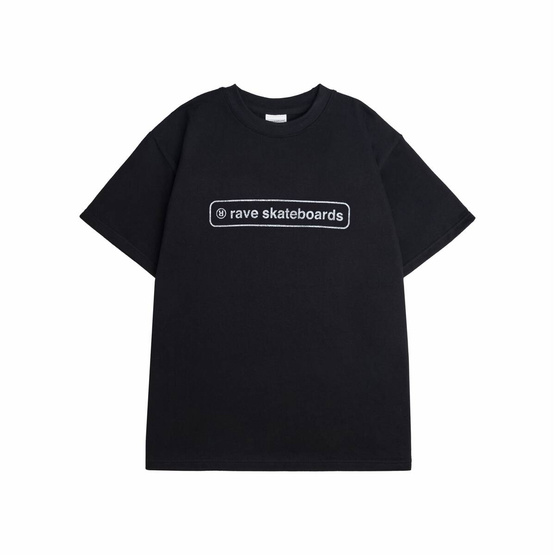 Rave Skateboards- Core Logo Tee (Black)