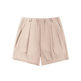 Dime Pleated Twill Shorts tan