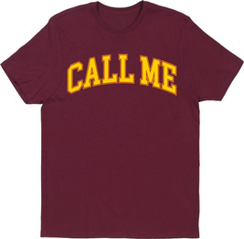 call Me 917 T-Shirt - Call Me Tee (Burgunderrot) 