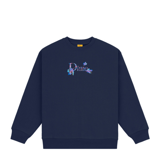 dime Classic Leafy Crewneck Sweatshirt navy